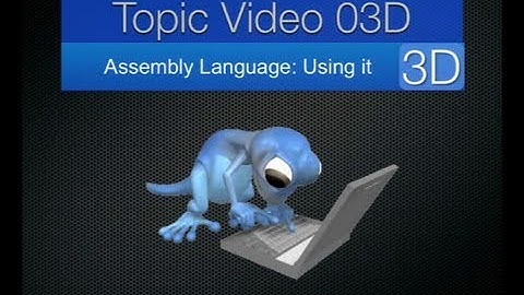 Topic03D - Assembly Language: Using it