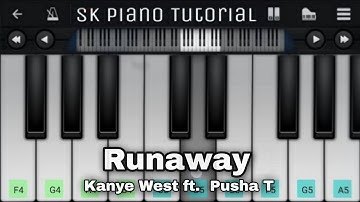 Runaway - Kanye West ft.  Pusha T | EASY Piano Tutorial