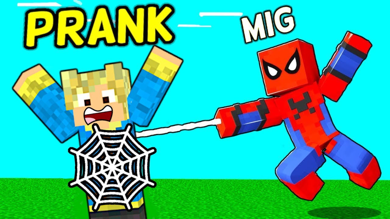 Pranker Mikkel Som Spiderman!! - Dansk Minecraft
