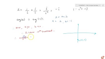 The amplitude of `1/i` is equal to a. `0` b. `pi/2` c. `-pi/2` d. `pi`