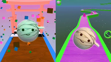 👿⚽Sky Rolling Ball 3D Vs Reversed Gameplay SpeedRun Max Level 293