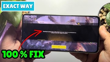 Fix download configuration failed in Call of duty mobile (100  WORKING)