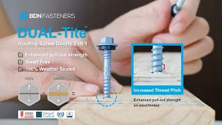 Bdn Fasteners Self-Drilling Screws - Dual-Tite Duofix 2 In 1 Pull Out Test On Timbersteel