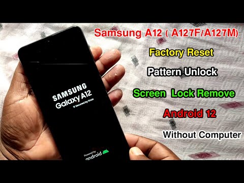 Samsung A12 Hard Reset/Pattern Unlock/Factory Reset Samsung A12 | Screen Lock Unlock Samsung A12