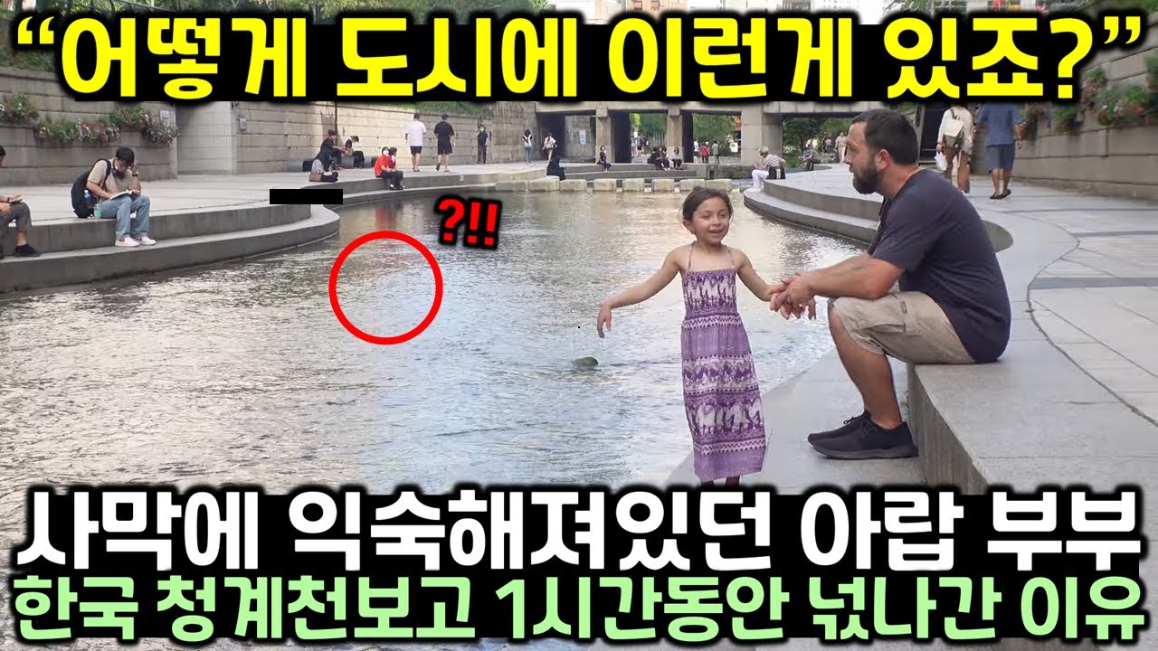 Почему арабская пара, привыкшая к пустыне, на час потерялась у ручья Чхонгечхон в Корее.