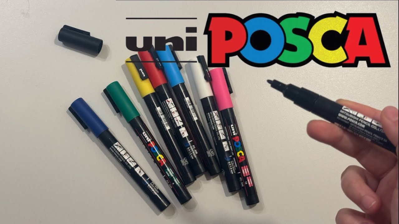 обзор на маркеры UNI POSCA 