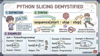 Python Slicing Explained  Start, Stop, Step & Negative Indexing #codevibeofficial