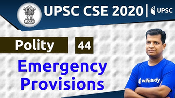 4:00 PM - UPSC CSE 2020 | Polity by Pawan Sir | Emergency Provisions