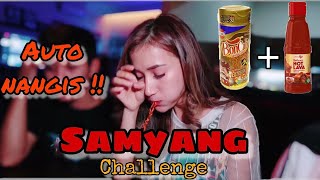 SAMYANG CHALLENGE!! BON CABE   SAOS LAVA!! Auto Nangis || Marisha Chacha