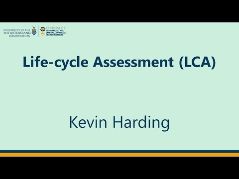 Life-cycle Assessment (LCA) [Lecture]