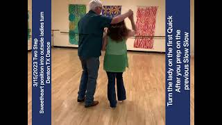 Two Step: Sweetheart turns for ladies