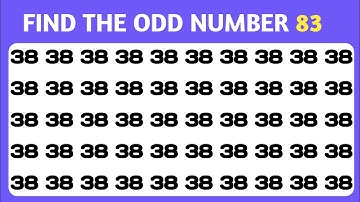 Find the Hidden Number 83 | Only 1% Can Spot It in 10 Seconds | Brain Test Challenge