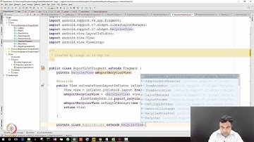 Fragments, RecyclerView, Adapter