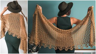 Easy, Step-by-Step Instructions to Crochet the Elegant Sweet Pea Shawl! screenshot 5