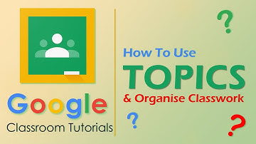 How to organize classwork using topics in google classroom ? | Hindi
