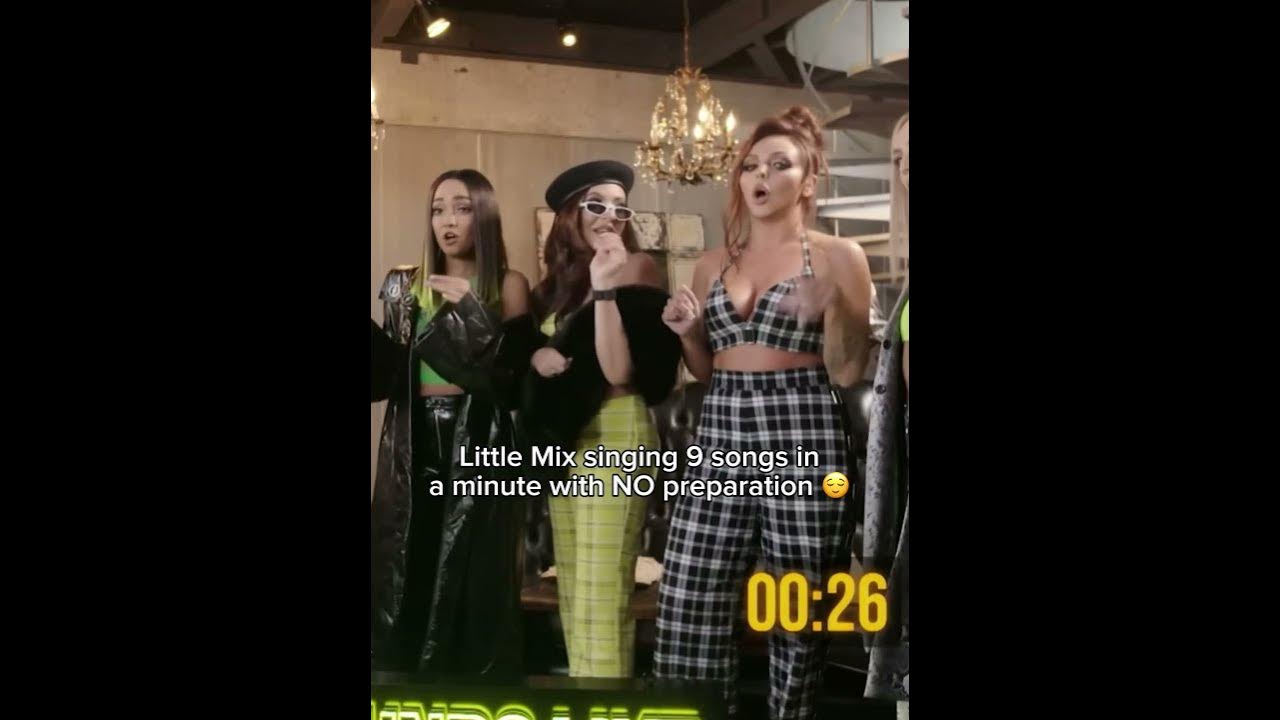 Little Mix singing 9 songs in a minute with NO preparation π #littlemix #glorydays #getweird Little Mix singing 9 songs in a minute with NO preparation π #littlemix #glorydays #getweird