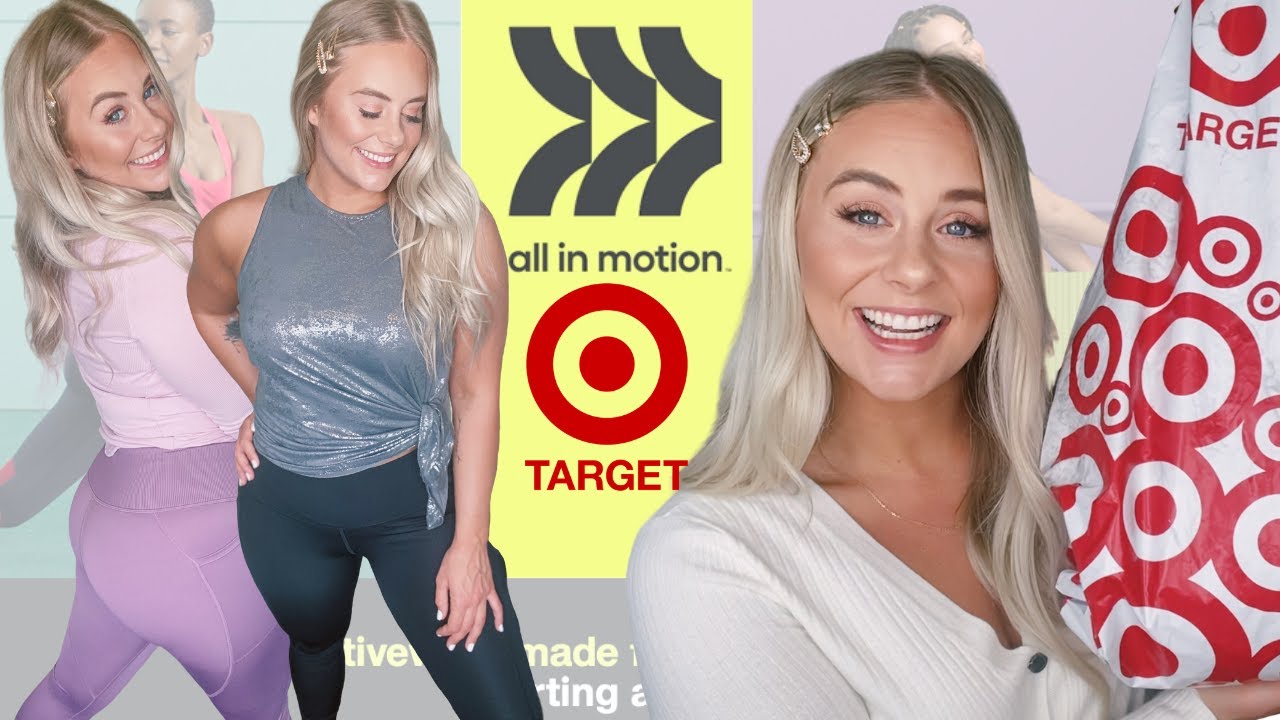 NEW All In Motion Target Try-On Haul & Review  $300 Active Wear Review  Mid-Size Body 