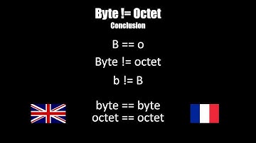 Byte, bit et octet - binaire 9 - j18