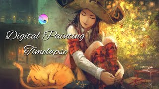 ✨ Happy holiday season! Krita Speedpainting - 4K 60fps