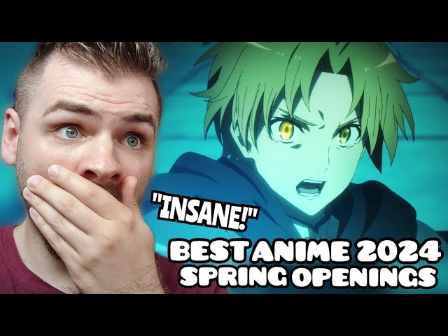 First Time Reacting to *TOP 40* BIGGEST ANIME OPENINGS of SPRING 2024 | ANIME REACTION!