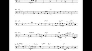 no moon at all Bass Transcription - Larry Grenadier with Brad Mehldau on Day is Done chords