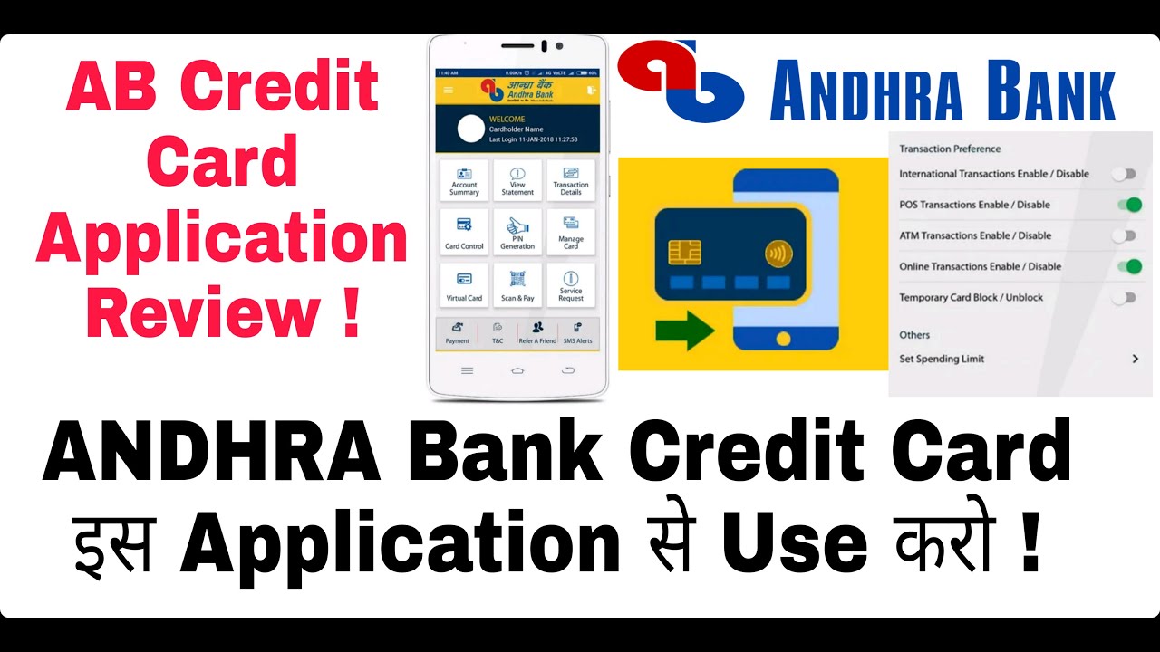 Andhra Bank Credit Card Application | AB Credit Card Application Review | How to use Andhra Bank |