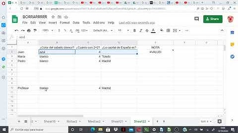 Hojas de cálculo. Uso de Arrayformula