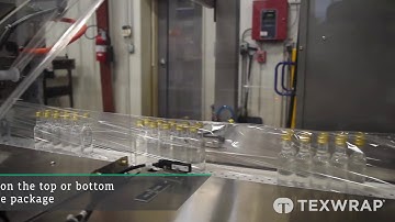 Continuous Motion Orbital Vertical Shrink Wrapper 514OVS wrapping multi-pack mini spirits bottles