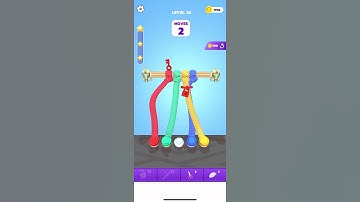Tangle Master 3D 🧶 untangle rope game level 34