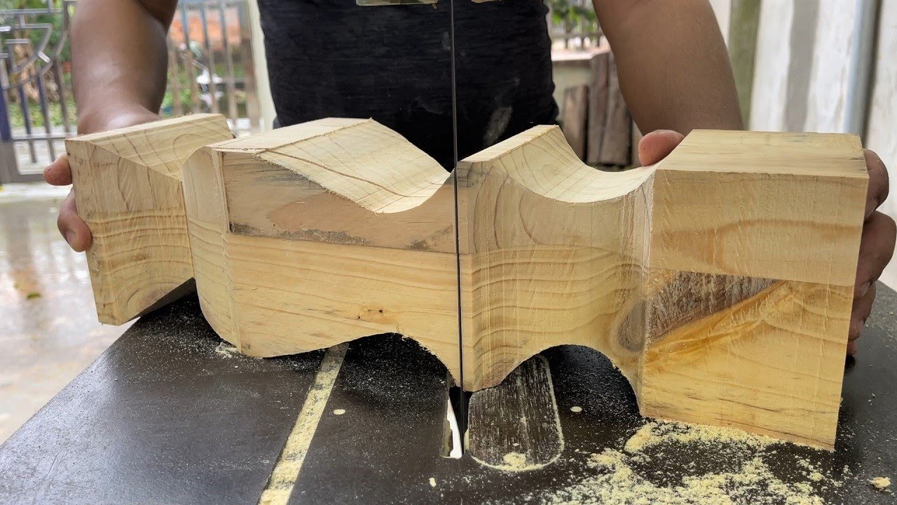 Woodworking Crafts Hands Always Creative Wonderful // Beautiful Curved Wooden Tea Table Design DIY