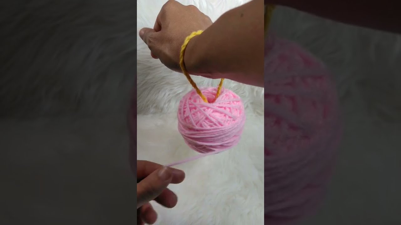 DIY WRIST YARN HOLDER  Crochet On The Go! #Shorts 