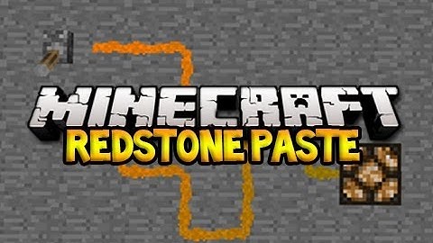 Minecraft: RED STONE PASTE MOD!! [1.6.4]  - Minecraft Mod Review