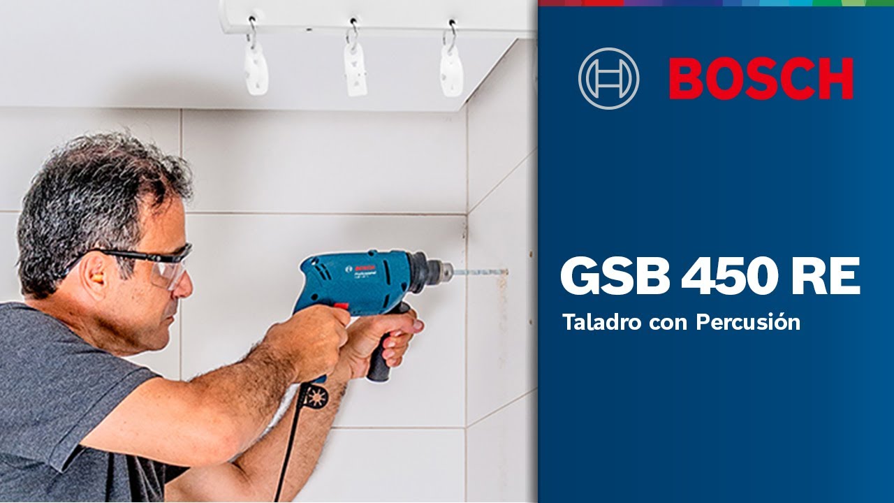 Taladro Percutor Bosch Gsb 450 Re Professional + 3 Brocas