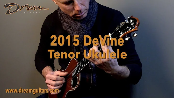 2015 DeVine Tenor Ukulele, Slavaged Brazilian Rose...