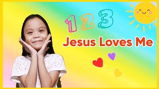 1, 2, 3, Jesus Loves Me | One, Two, Three Jesus Loves Me with lyrics | 123 Jesus loves me