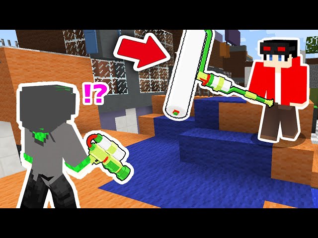 マイクラ版スプラトゥーンを4人でやったら面白すぎたwww【マイン
