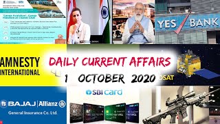Daily Current Affairs Quiz In English 01 October 2020 | Current affairs today | GKToday screenshot 5