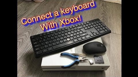 how to connect a wireless keyboard and mouse to a Xbox one s