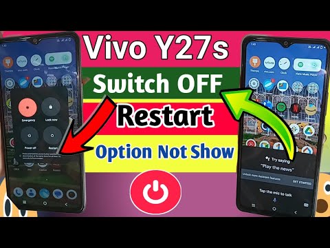 Vivo Y27s power off restart option not show // how to power off vivo y27s