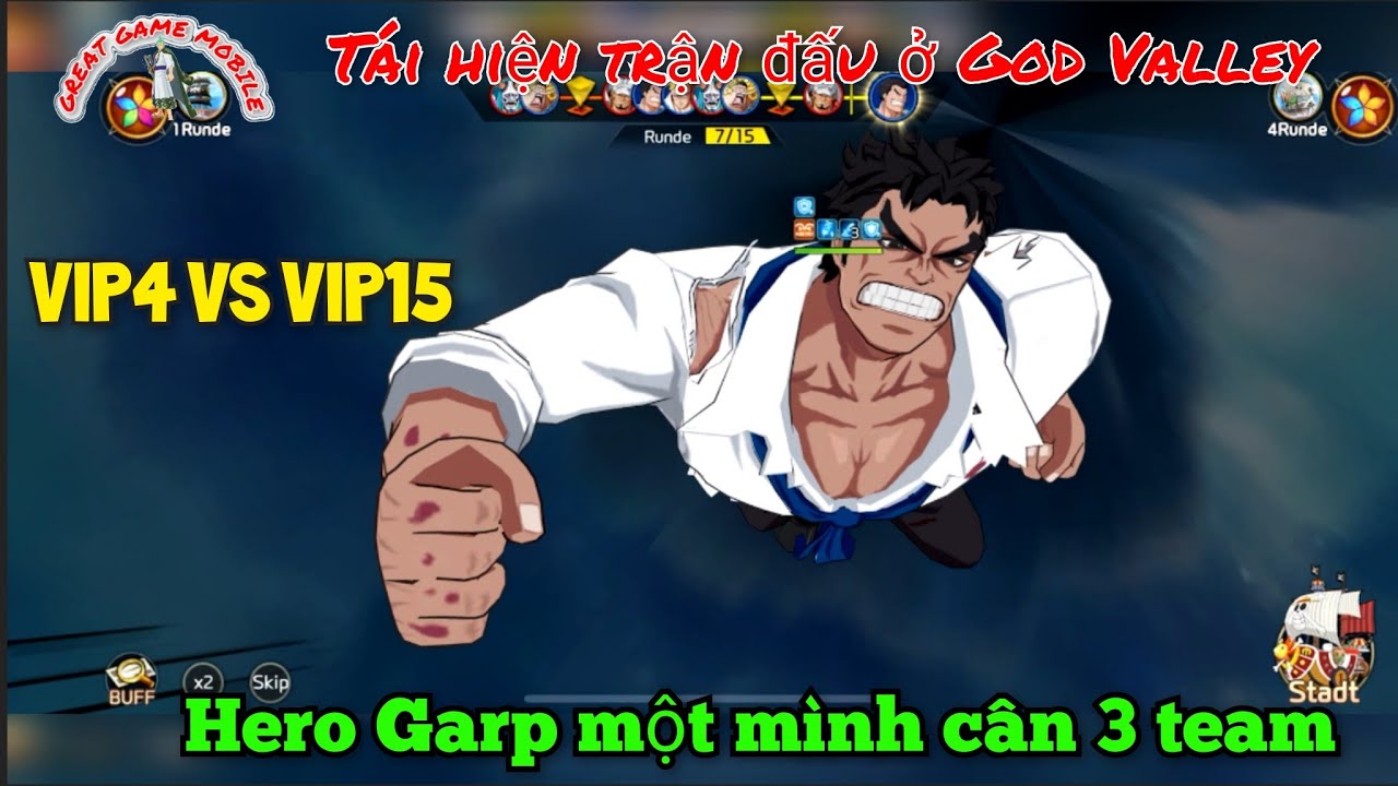 One piece: Monkey D Garp tái hiện trận chiến God Valley #kbtt #luffy # ...