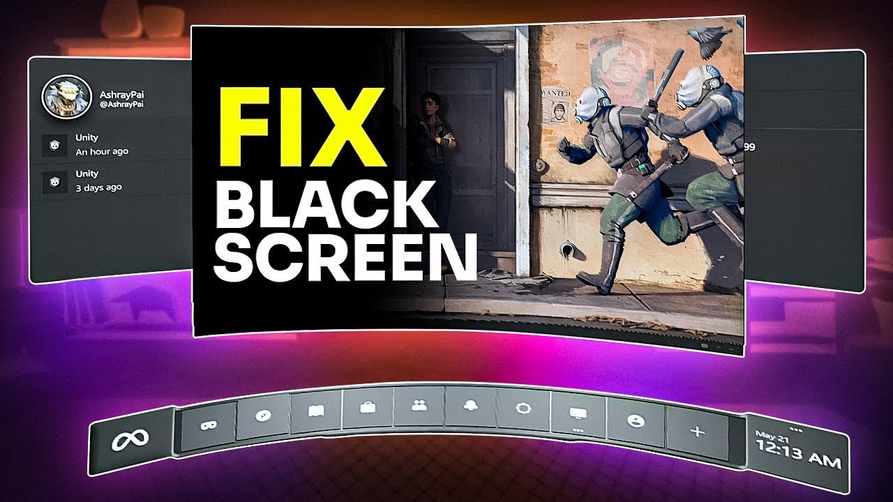 Virtual Desktop Black Screen Fixed! YouTube