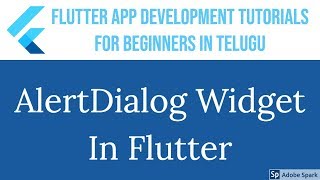 22 AlertDialog  Widget in flutter |Flutter Tutorials for beginners in telugu |Programming in Telugu