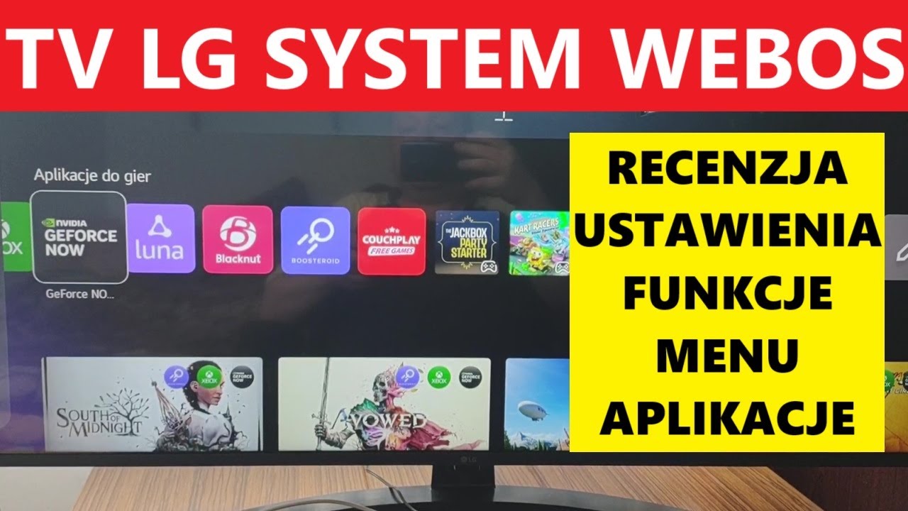 TV LG SYSTEM WEBOS RECENZJA, OPINIA, USTAWIENIA, MENU, APLIKACJE, REGULACJA, FUNKCJE, STEROWANIE?