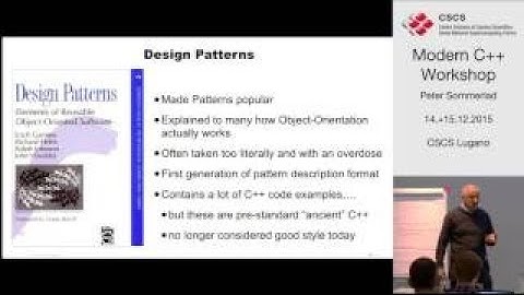 Modern C++ Workshop: Design Patterns with modern C++ (Part 1)