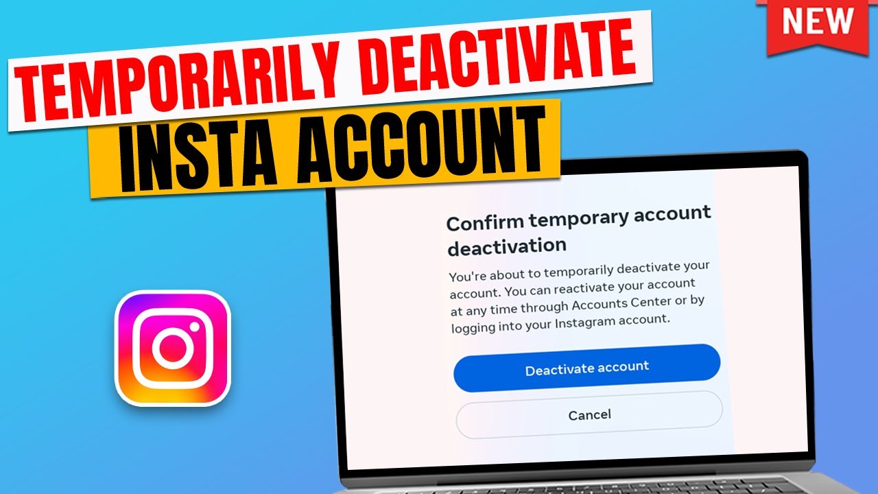 How to Temporarily Deactivate Instagram Account on PC 2024 ( Stepby