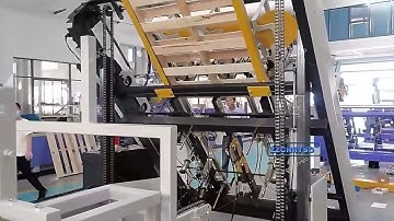 stringer wood pallet nailing machine  #woodmachinery #woodworkingtools