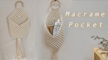 Macrame Pocket Wall Hanging ｜Macrame Pod