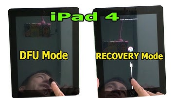 How to put in Recovery Mode and DFU Mode on iPad 4