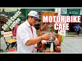 MOTOR BIKE COFFEE SHOP . HO CHI MINH CITY , VIETNAM. $0.50 CENTS COFFEE.