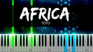 Toto - Africa // Piano Tutorial | SHEET MUSIC + MIDI 🎹